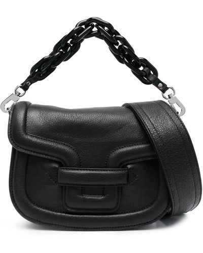 Pierre Hardy Alpha Grained-leather Shoulder Bag - Black