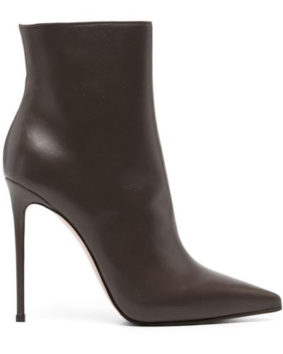 Le Silla Eva 120mm Leather Ankle Boots - Brown