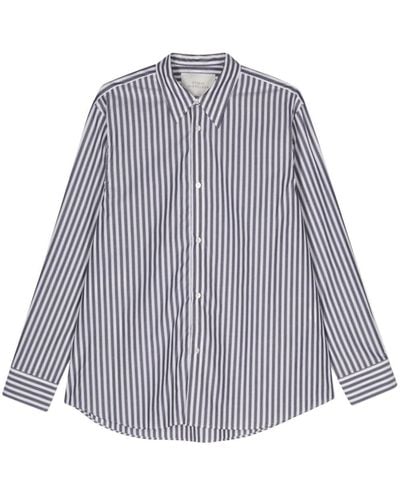 Studio Nicholson Striped Cotton Shirt - Purple