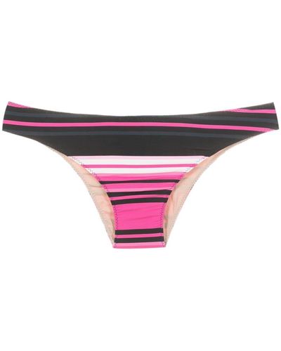 Clube Bossa Niarchos Stripe-print Bikini Bottoms - Pink