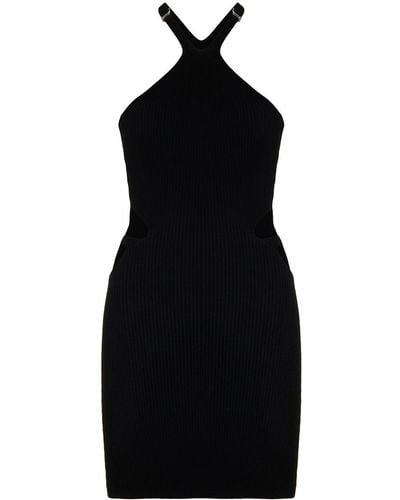 Dion Lee Lustrate Fork Mini Dress - Black
