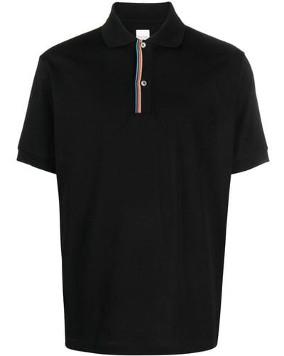 Paul Smith Cotton Polo Shirt - Black