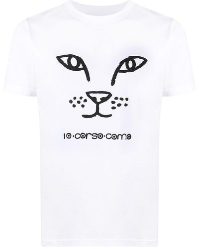 10 Corso Como Camiseta con estampado gráfico - Blanco
