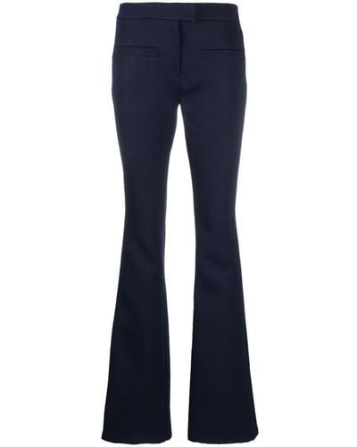 Courreges Logo-patch Flared Trousers - Blue