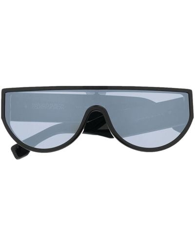 Marcelo Burlon Verspiegelte Oversized-Sonnenbrille - Blau
