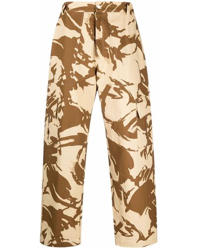 Paria Farzaneh Camouflage-print Cargo Pants - Natural