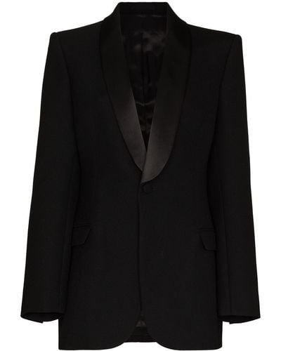 Wardrobe NYC Blazer Met Enkele Rij Knopen - Zwart