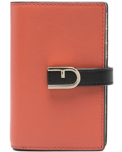 Furla Flow Leather Wallet - Orange