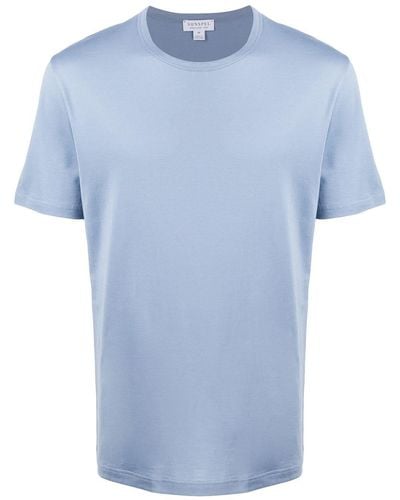 Sunspel Klassisches T-Shirt - Blau