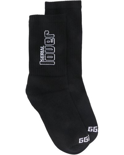 Golden Goose Serial Lover Socks - Black