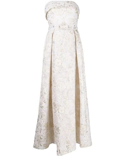 Bambah Veronica Metallic Dress - White