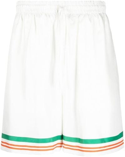 Casablancabrand Tennis Club Icon Silk Shorts - Green