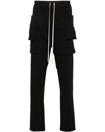 Rick Owens Creatch Tapered Cargo Pants - Black