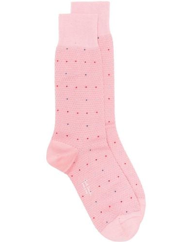 Paul Smith Polka Dot Ankle Socks - Pink