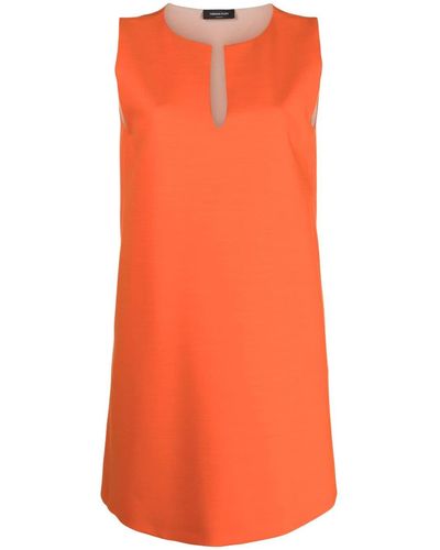 Fabiana Filippi Sleeveless V-neck Minidress - Orange