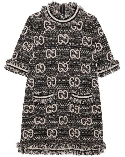 Gucci Tweed Mini-jurk - Zwart