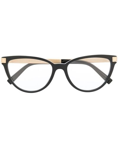 Versace Klassische Cat-Eye-Brille - Schwarz