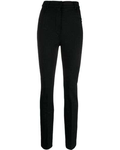 Sportmax Pantalon skinny en laine vierge - Noir