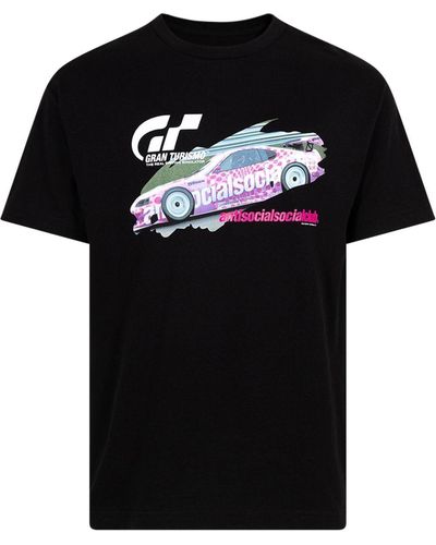 ANTI SOCIAL SOCIAL CLUB X Gran Turismo GT500 T-Shirt mit grafischem Print - Schwarz