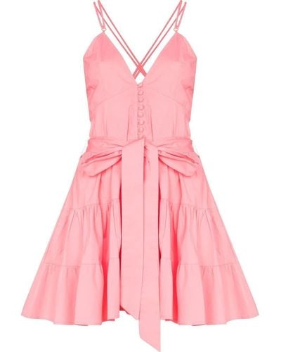 Alexandra Miro Celeste Belted Mini Dress - Pink