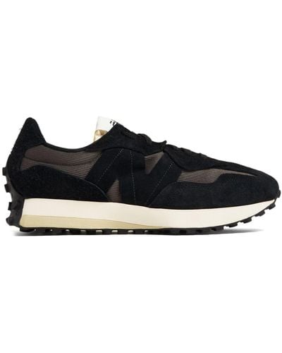 New Balance 327 Low-top Panelled Sneakers - Black
