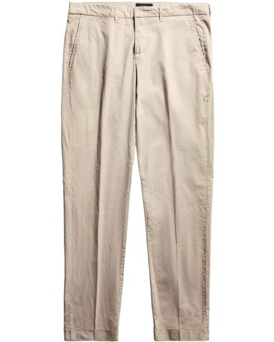 Fay Straight-leg Cotton Chinos - Natural