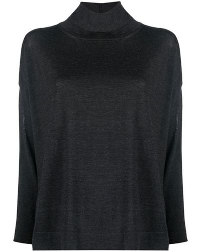 Fabiana Filippi Virgin Wool Roll-neck Sweater - Black