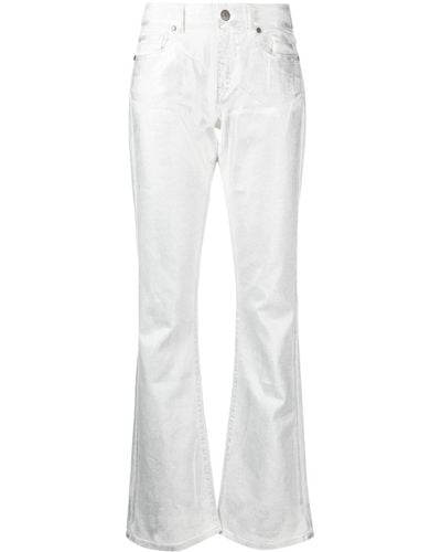 P.A.R.O.S.H. Low-rise Bootcut-leg Jeans - White