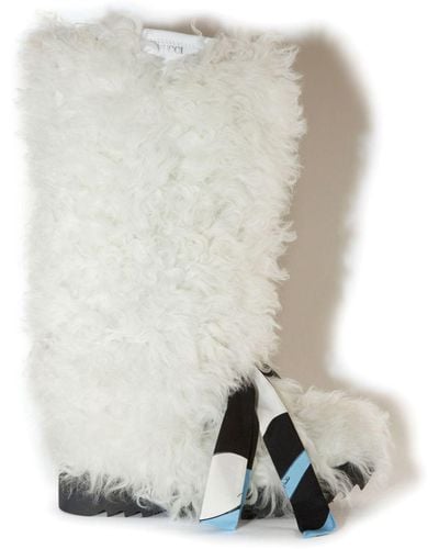 Emilio Pucci Freezy Shearling Boots - White