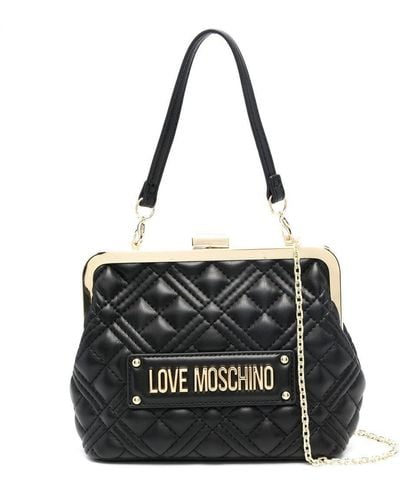 Love Moschino キルティング ハンドバッグ - ブラック