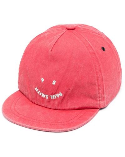 PS by Paul Smith Logo-embroidered Cotton Cap - Pink
