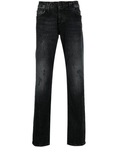 Philipp Plein Skull Supreme Straight-cut Jeans - Black