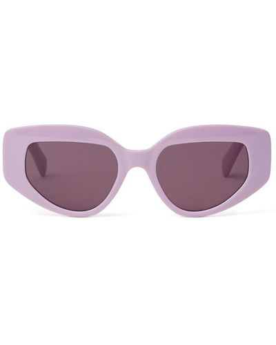Karl Lagerfeld Cat-Eye-Sonnenbrille mit KL-Monogramm - Lila