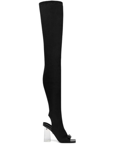 Versace Medusa Overknee Laarzen - Zwart