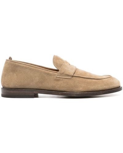 Officine Creative Opera Suede Loafers - Natural