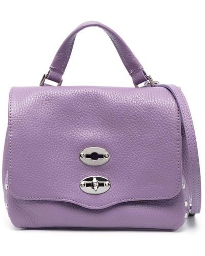 Zanellato Baby Postina Leather Tote Bag - Purple