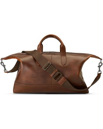 Shinola Canfield Classic Leather Holdall - Brown