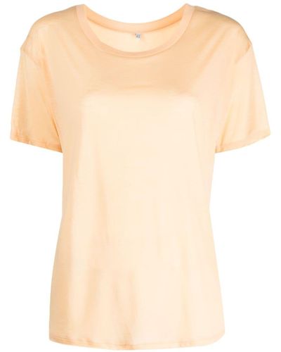 Baserange Plain Lyocell T-shirt - Natural