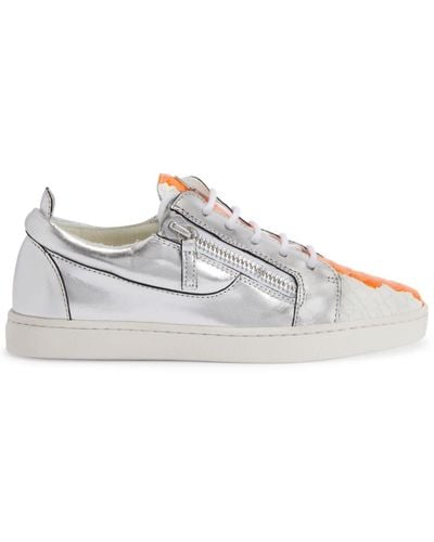 Giuseppe Zanotti Nicki Panelled Leather Sneakers - White