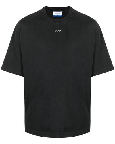 Off-White c/o Virgil Abloh T-shirt S.Matthew Skate à logo imprimé - Noir