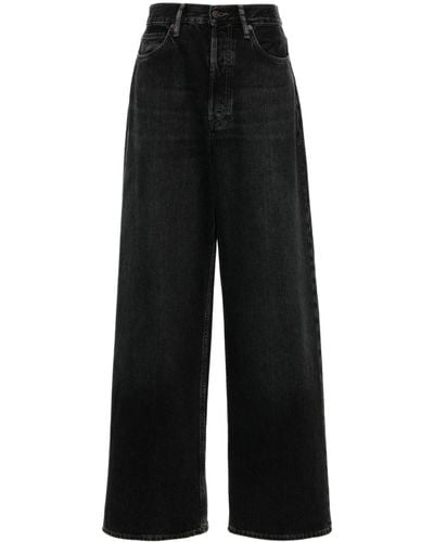 Acne Studios Low-rise Wide-leg Jeans - Black