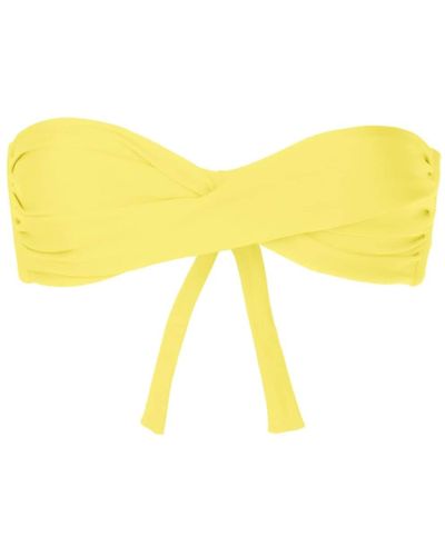 Amir Slama Twist-detail Bikini Top - Yellow