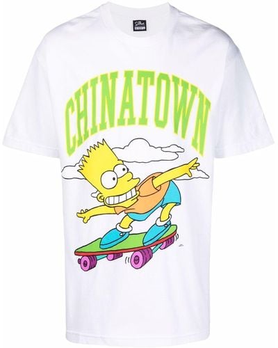 Market X The Simpsons 'chinatown' Tシャツ - ホワイト