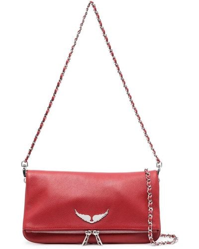 Zadig & Voltaire Rock Leather Crossbody Bag - Red