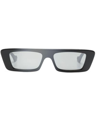 Gucci Rectangular-frame Tinted Sunglasses - Black