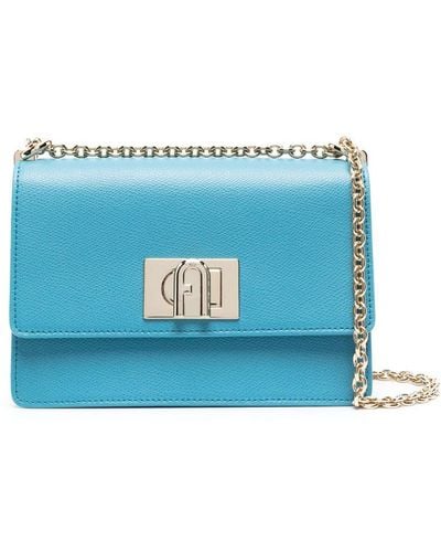 Furla 1927 Leren Crossbodytas - Blauw