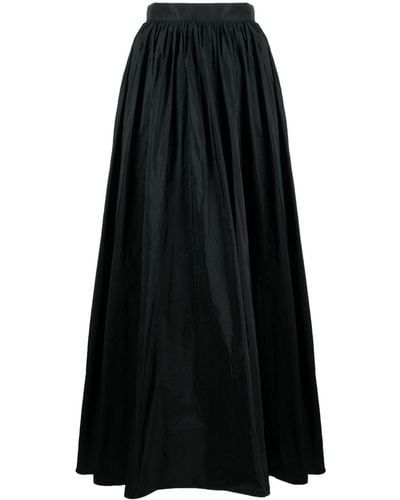 Elie Saab High-waist Taffeta Maxi Skirt - Black