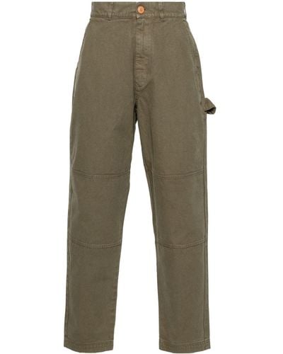 Barbour Pantalones ajustados Chesterwood de talle medio - Verde
