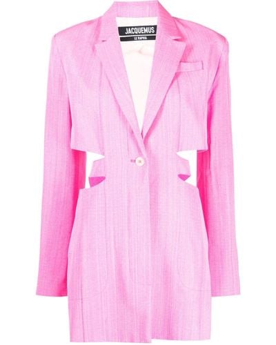 Jacquemus Bari Blazer-style Minidress - Pink