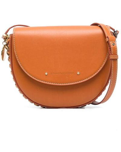 Stella McCartney Frayme Medium Shoulder Bag - Orange